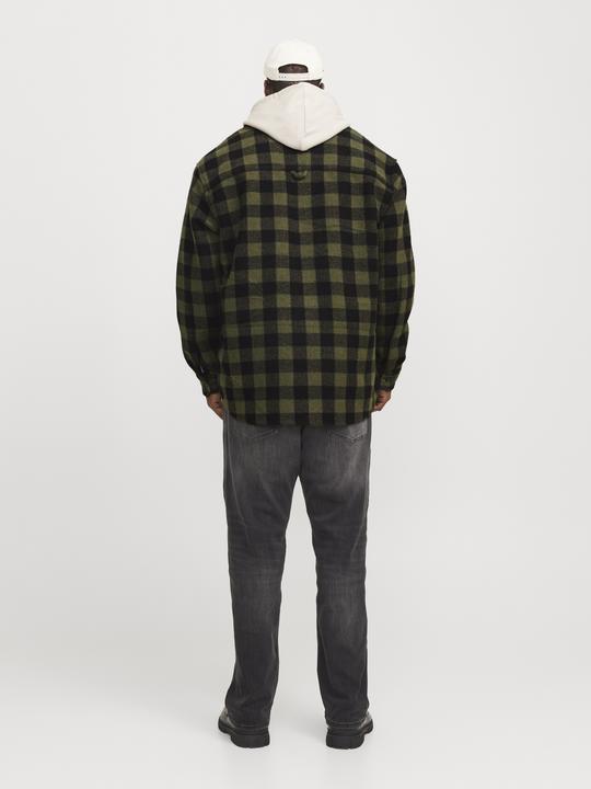 Actual product image Jack & Jones Plus loose fit overshirt Overshirt (5XL)