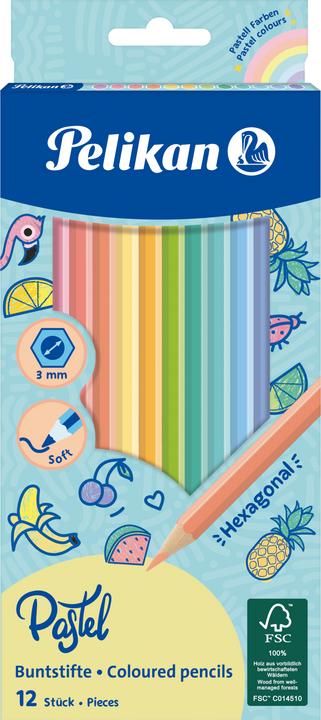 Actual product image Pelikan Coloured pencil 12 pastel colours (12 colours, 12 x)
