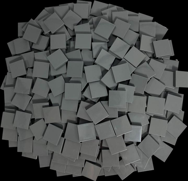 Produktbild LEGO 2x2 Fliesen Dunkelgrau - 25 Stück - Dark bluish grey tile 3068b (LEGO Zubehör)