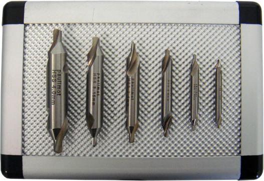 Immagine prodotto Paulimot Zentrierbohrer-Set 6-teilig HSS (1,00 mm, 2,5, 2,0 mm, 3,15 mm, 4,0 mm, 1,6 cm)