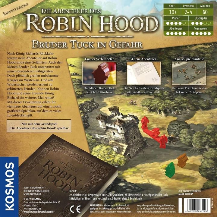 Productafbeelding Kosmos De avonturen van Robin Hood - Broeder Tuck in gevaar (Duits)