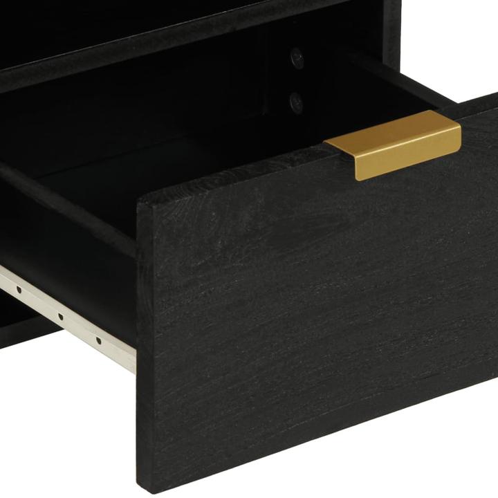 Image du produit VidaXL Armoire TV Lowboard Meuble TV Noir Matériaux dérivés du bois (70 x 33 x 46 cm)