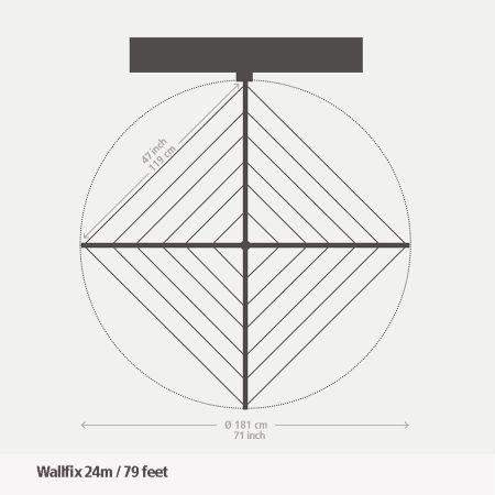 Produktbild Brabantia Wallfix mit Box (24 m)