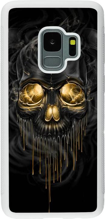 Produktbild PhoneLook Hülle Silikon weiss Skull 02 (Samsung Galaxy S9)