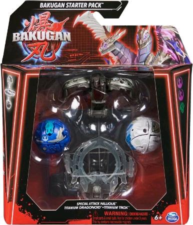 Actual product image Spin Master Bakugan - Special Attack Nillious, Titanium Dragonoid & Titanium Trox