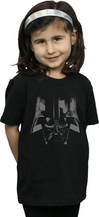 Actual product image Star Wars Girls Darth Vader Helmet Cotton T-Shirt (152, 158)