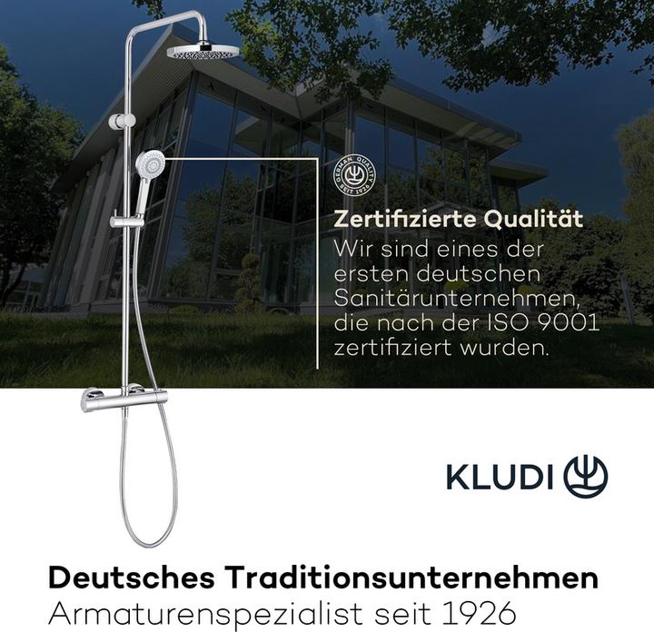 Actual product image Kludi X3 Shower system with thermostat