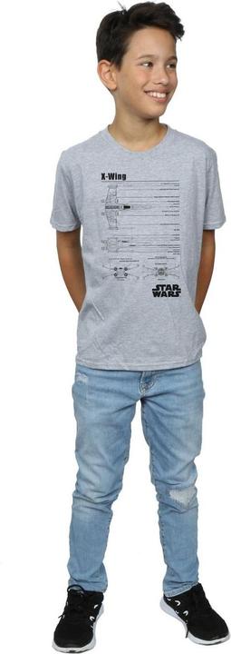 Image du produit Star Wars - T-shirt X-WING BLUEPRINT - Garçon (116)