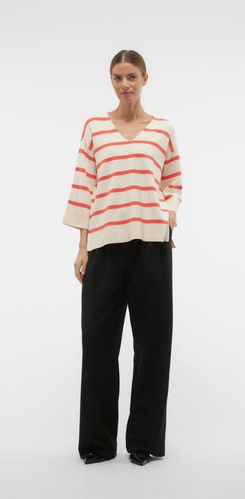 Produktbild Vero Moda V-Ausschnitt Tief angesetzte Schulter Pullover Strickpullover (XL)