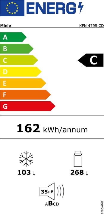 Etichetta energetica Miele CD KFN 4795 (371 l)