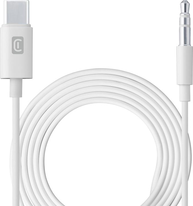 Produktbild Cellularline Audiokabel AUX 100cm USB C USB Type-C auf 3,5mm Klinke (1 m, 3.5mm Klinke (AUX))