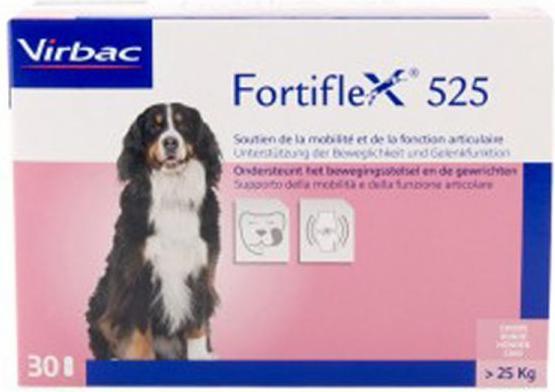 Actual product image Virbac Fortiflex Tablets 525 mg Blist (Senior, Adult, Junior, 30 pcs., 92 g)