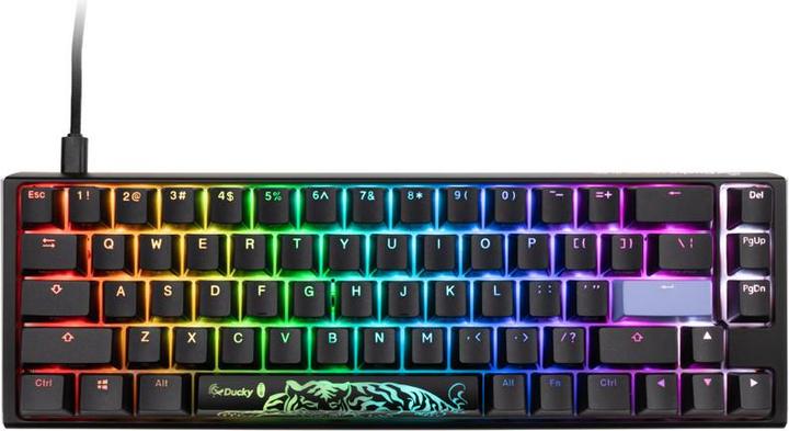Actual product image Ducky One 3 Classic Black/White SF Gaming Keyboard, RGB LED - MX-Brown (US) (US, Cable)