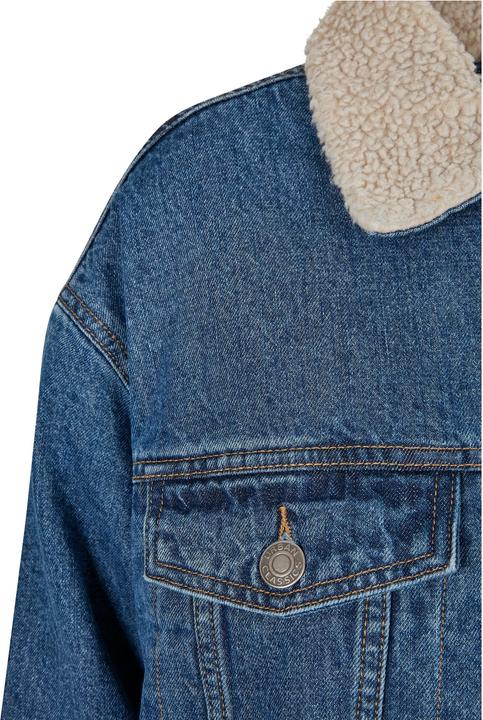 Actual product image Urban Classics Ladies Oversized Sherpa Denim Jacket (M)