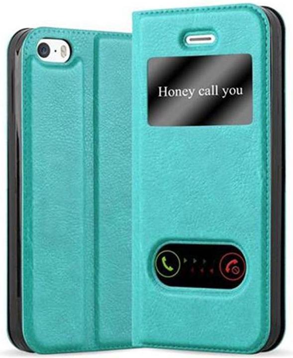 Actual product image Cadorabo Book with View double window cover (Apple iPhone 5)