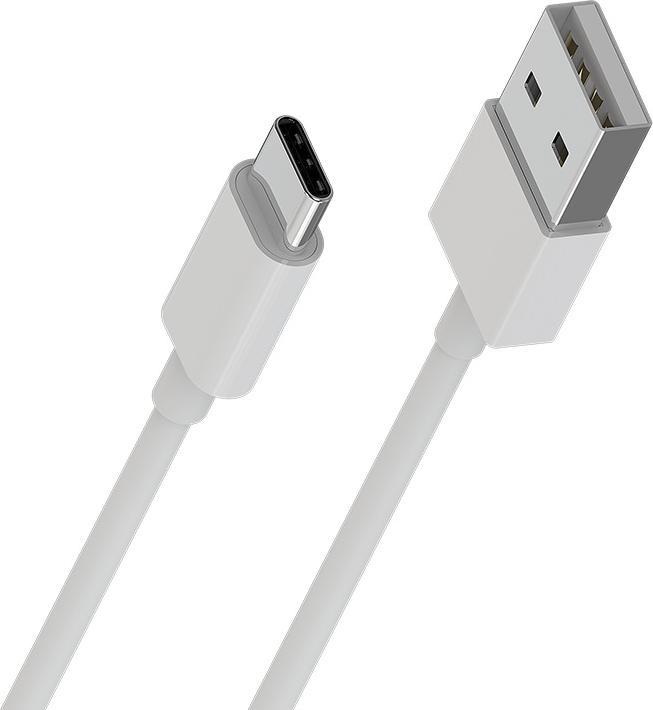 Produktbild Borofone USB-A-auf-USB-C-Kabel verpackt in einer Röhre, 1 m (Weiss) (1 m)