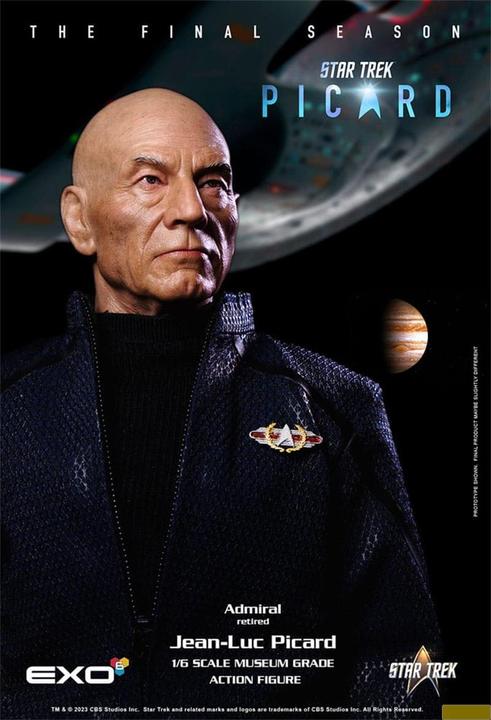 Actual product image Exo-6 Star Trek: Picard Action Figure 1/6 Jean-Luc Picard 28 cm