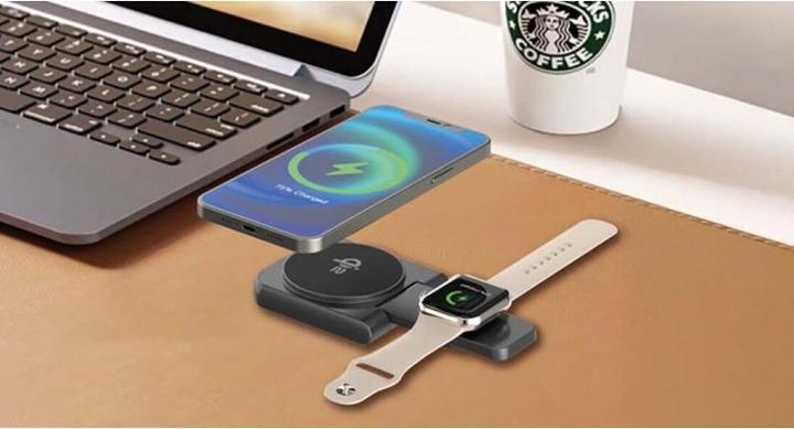 Actual product image LMP Twist 2-in-1,wireless charging pad iPhone (15W) (15 W)