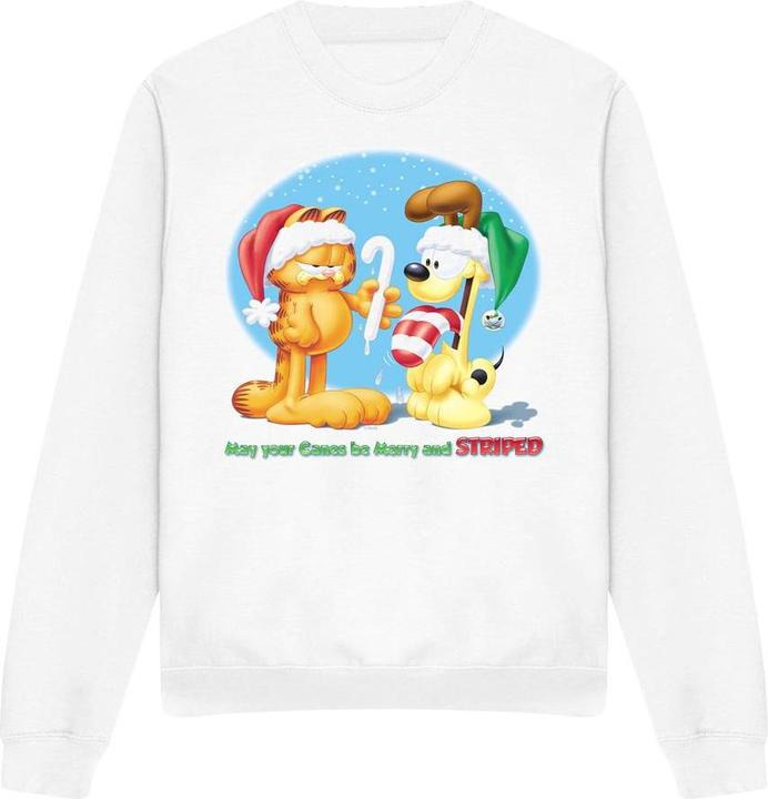 Garfield Merry And Striped Sweatshirt