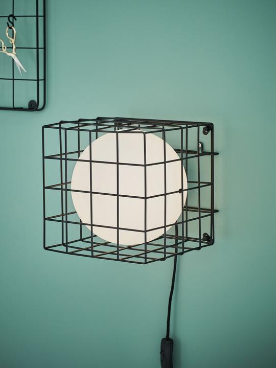 Actual product image Markslöjd MARKSLOJD Cage Wall / Table Lamp Black (E14)