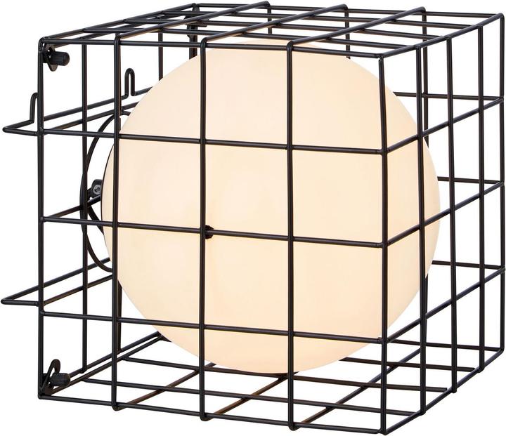 Actual product image Markslöjd MARKSLOJD Cage Wall / Table Lamp Black (E14)