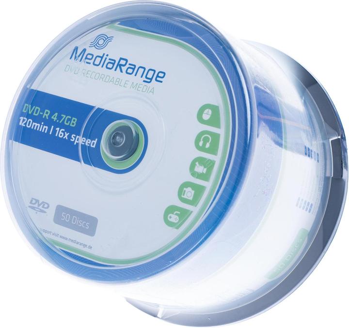 Actual product image MediaRange DVD-R 4.7GB, 50 spindle (50 x)