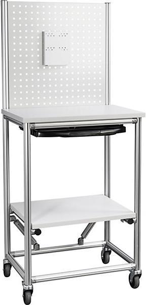 Actual product image kaiserkraft Aluminum profile computer workstation, mobile (700 kg)