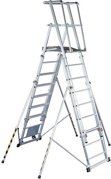 Image du produit kaiserkraft Echelle télescopique à plate-forme (Échelle à plate-forme, 290 cm)