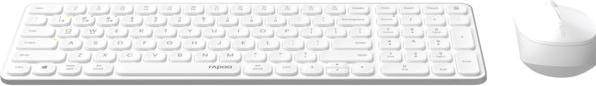 Actual product image Rapoo Kabelloses Multimodus-Deskset 9710M, QWERTZ, weiss (00228038) (DE, Wireless)