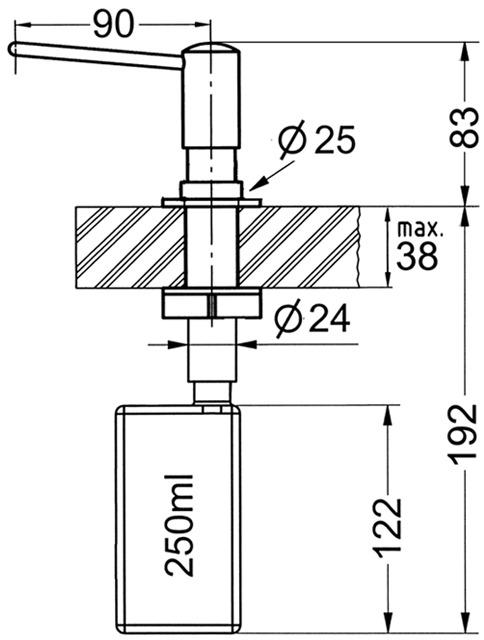 Produktbild Franke Spülmitteldispenser Novita