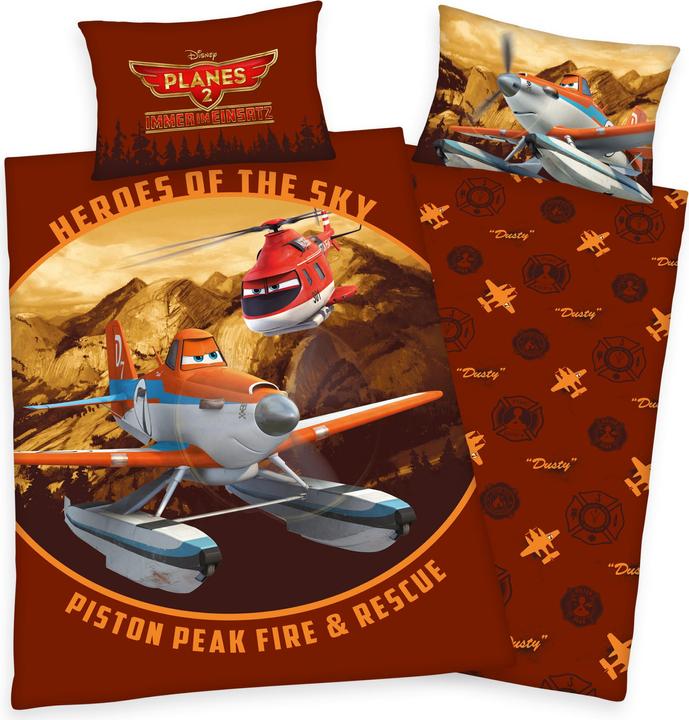 Herding Avions (Set de linge de lit, 160 x 210 cm, 65 x 100 cm)