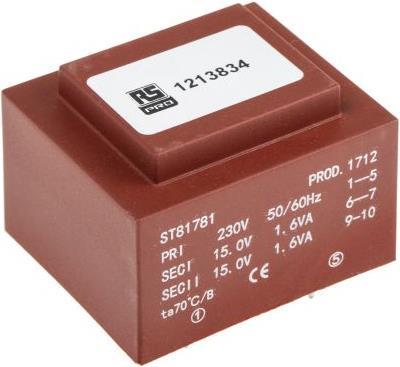 Produktbild Rs Pro PCB Transformer 3.2VA 2x15V