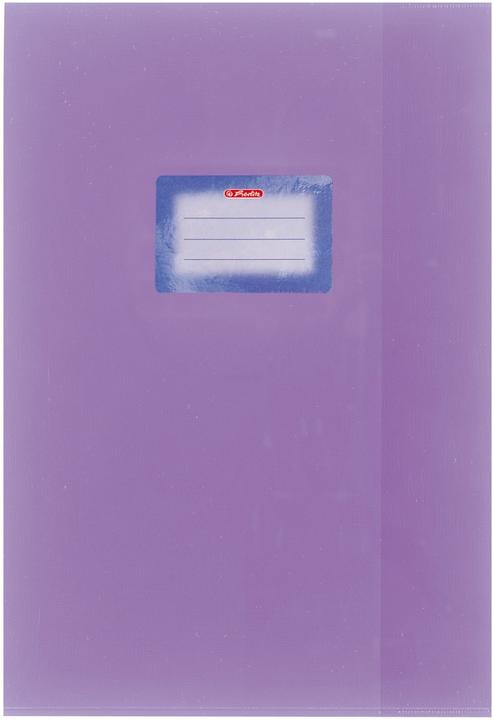 Produktbild Herlitz Heftschoner DIN A4, geprägt (Bast), PP, violett mit aufgeklebtem Beschriftungsetikett (A4)