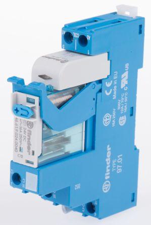 Actual product image Finder SPDT 16A interface relay module 24vdc