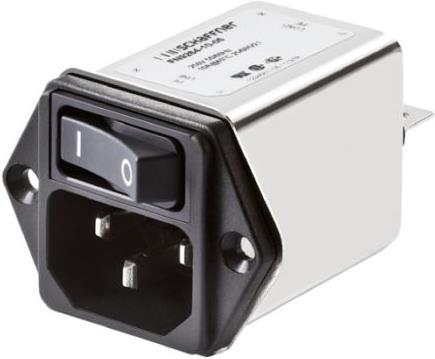 Immagine prodotto Schaffner EMV Presa IEC filtro 2 poli,interruttore 10A