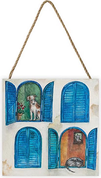 Immagine prodotto Universal Textiles Gatto lavagna in legno (20 x 20 x 2 cm)