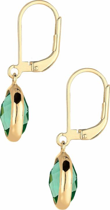 Image du produit Elli PREMIUM Boucles d'oreilles Quartz Basic Élégant 925 argent doré (Argent sterling 925)