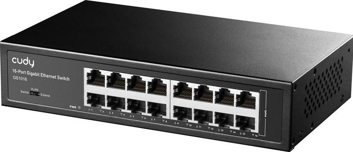Immagine prodotto Cudy Switch di rete GS1016 Gigabit Ethernet (10/100/1000) Nero (16 Porti)