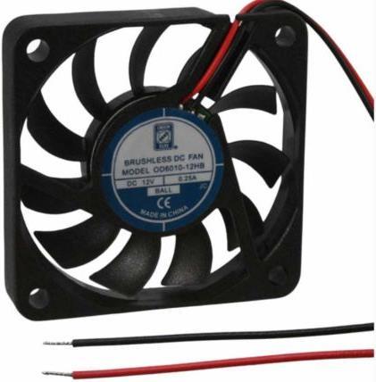 Produktbild Rs Pro DC axial fan, 60x10mm 35.7cu.m/h 12V