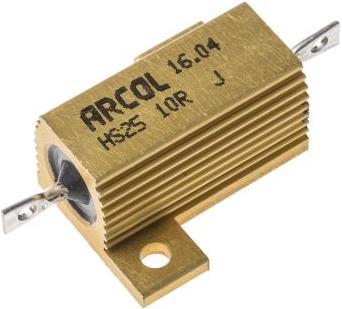 Actual product image Arcol HS25 Al house wirewound resistor,10R 25W