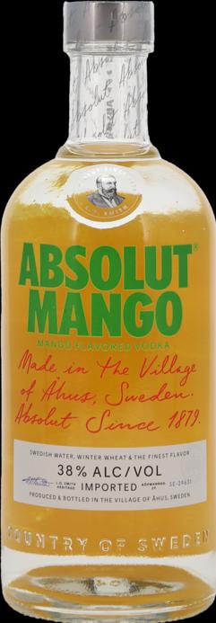 Actual product image Absolut MANGO Flavoured Vodka 38% Vol. 0,7l