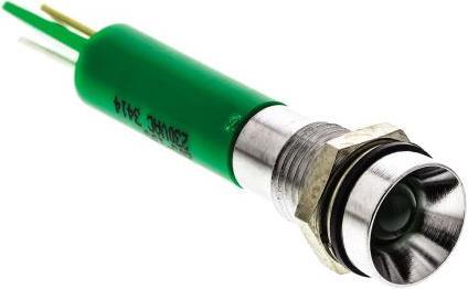 Image du produit Rs Pro LED verte 8 mm chrome satiné proéminente