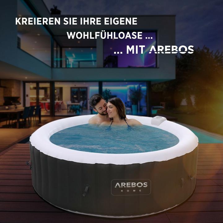 Image du produit Arebos Porte-boissons + 2x coussins pour le cou pour les piscines de spa