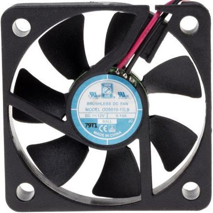 Image du produit Rs Pro DC axial fan, 50x10mm 15.3cu.m/h 12V (50 mm)