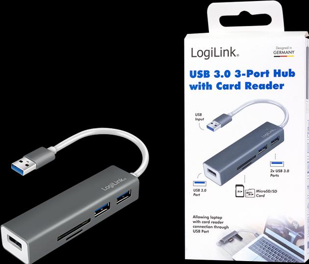 Image du produit LogiLink UA0306 (USB-C, 3 Ports)