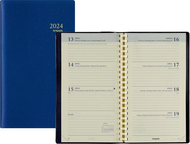 Produktbild Brepols Interplan Genova 2021 73620510620 blau 1W/S, 9x16cm (Quer, Deutsch)