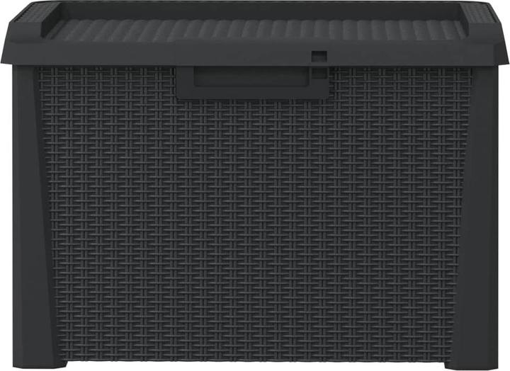 Actual product image VidaXL Gartentruhe Anthrazit 125 L PP,Farbe: Anthrazit,Material