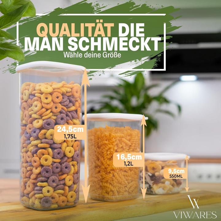 Produktbild Viwares 12er-Set Vorratsdosen (0.55 l)
