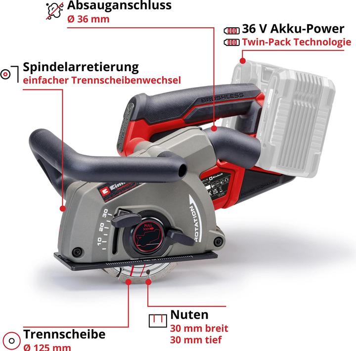 Immagine prodotto Einhell Scacciamuri a batteria TP-MA 36/30 Li Brushless - Solo