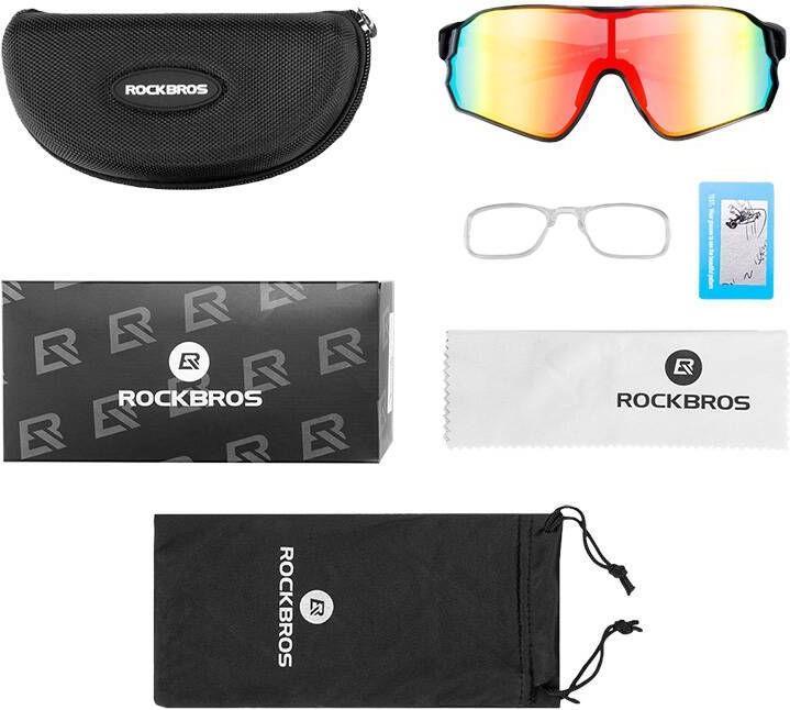 Produktbild Rockbros Polarized cycling glasses 10135R (red) (Black Red, Rot)